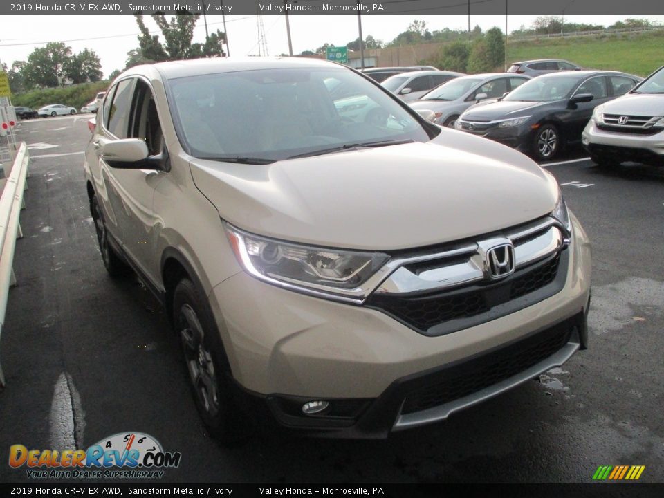 2019 Honda CR-V EX AWD Sandstorm Metallic / Ivory Photo #8