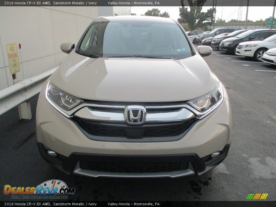 2019 Honda CR-V EX AWD Sandstorm Metallic / Ivory Photo #9