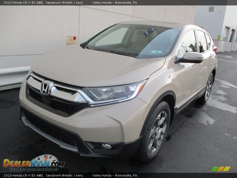 2019 Honda CR-V EX AWD Sandstorm Metallic / Ivory Photo #10