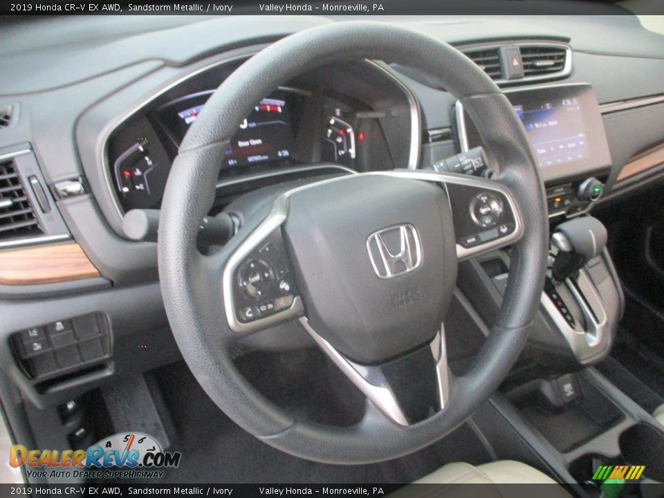 2019 Honda CR-V EX AWD Sandstorm Metallic / Ivory Photo #15