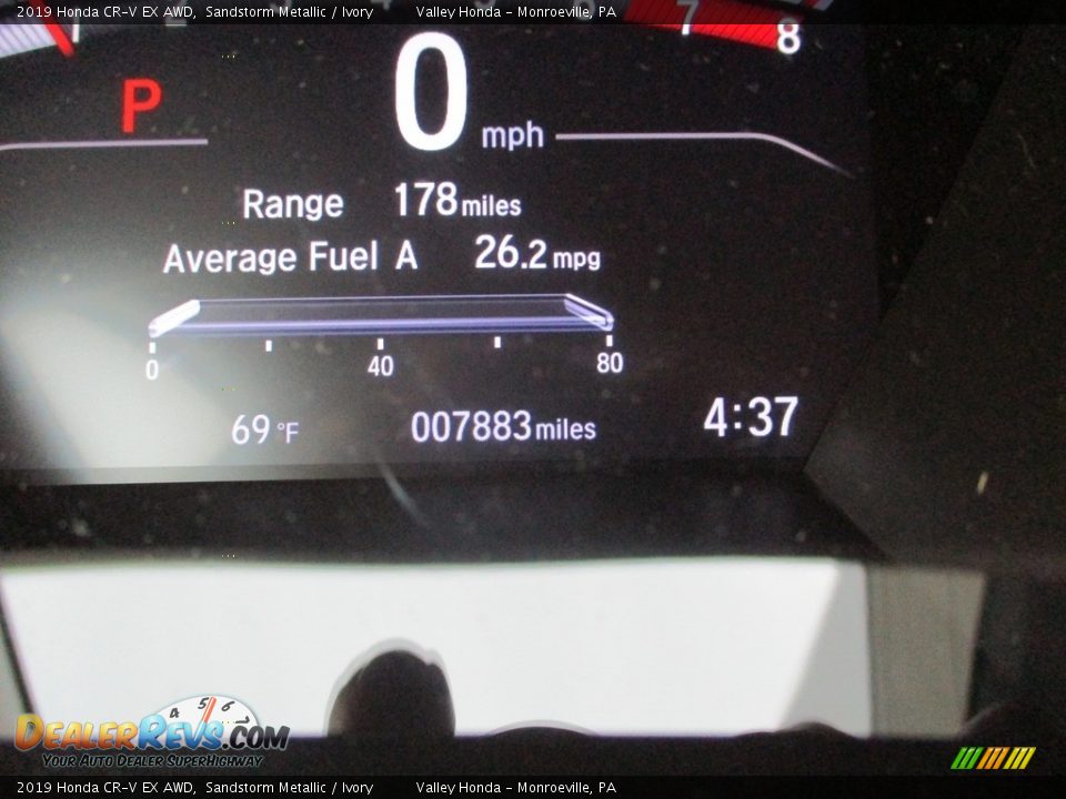 2019 Honda CR-V EX AWD Sandstorm Metallic / Ivory Photo #20