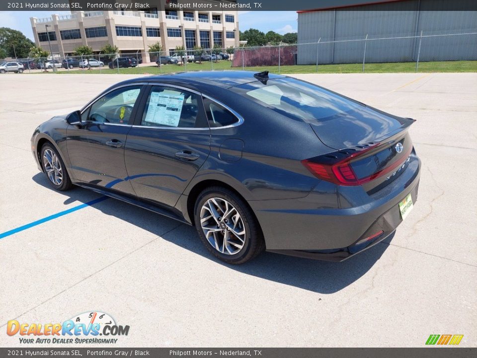 2021 Hyundai Sonata SEL Portofino Gray / Black Photo #5