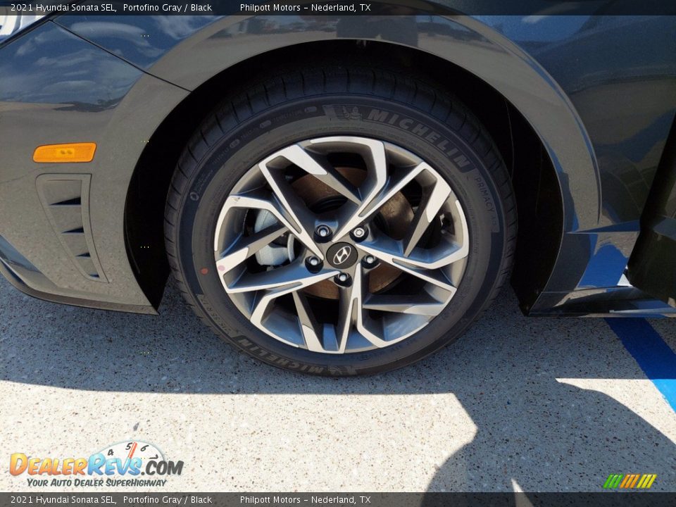 2021 Hyundai Sonata SEL Portofino Gray / Black Photo #9