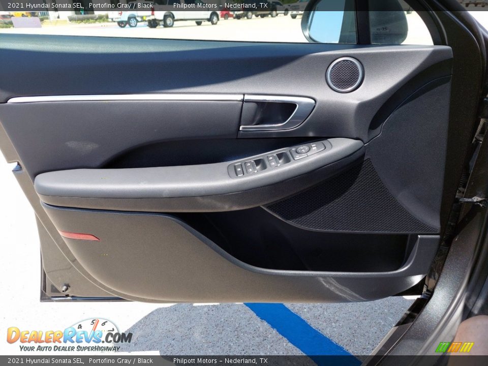 2021 Hyundai Sonata SEL Portofino Gray / Black Photo #13