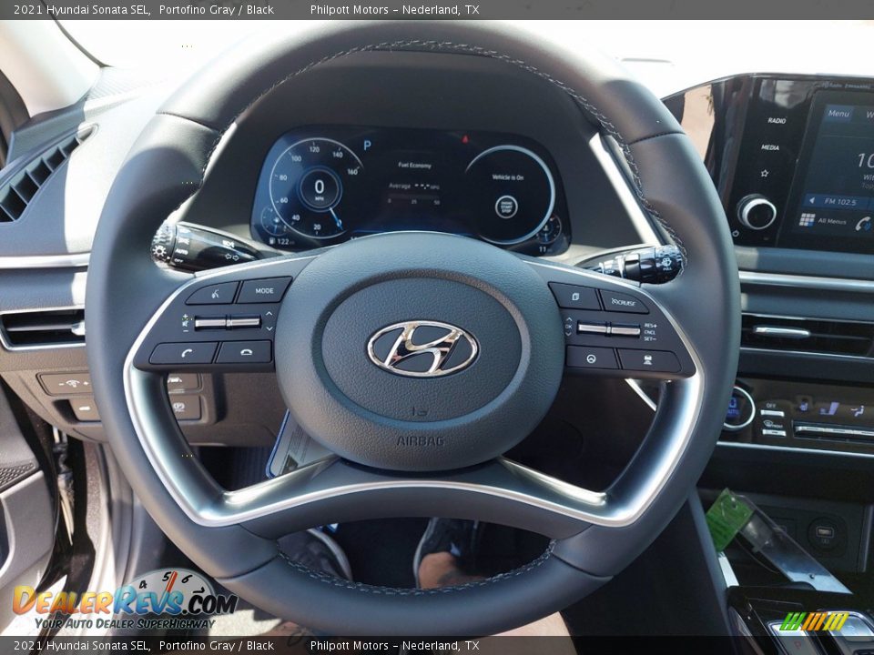 2021 Hyundai Sonata SEL Portofino Gray / Black Photo #15