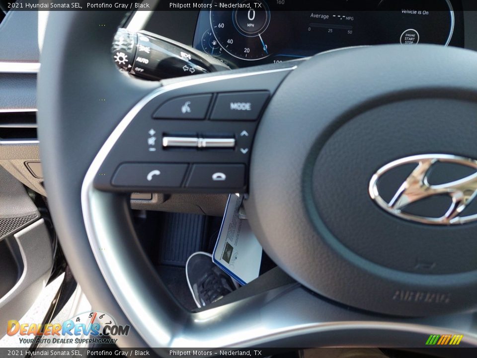 2021 Hyundai Sonata SEL Portofino Gray / Black Photo #16