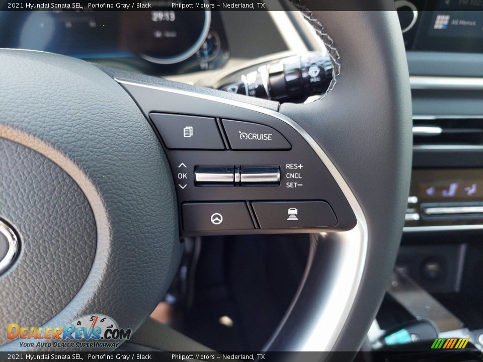 2021 Hyundai Sonata SEL Portofino Gray / Black Photo #17