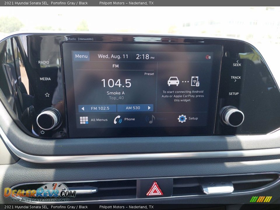 2021 Hyundai Sonata SEL Portofino Gray / Black Photo #20