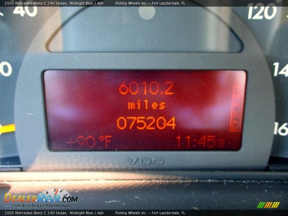 2003 Mercedes-Benz C 240 Sedan Midnight Blue / Ash Photo #2