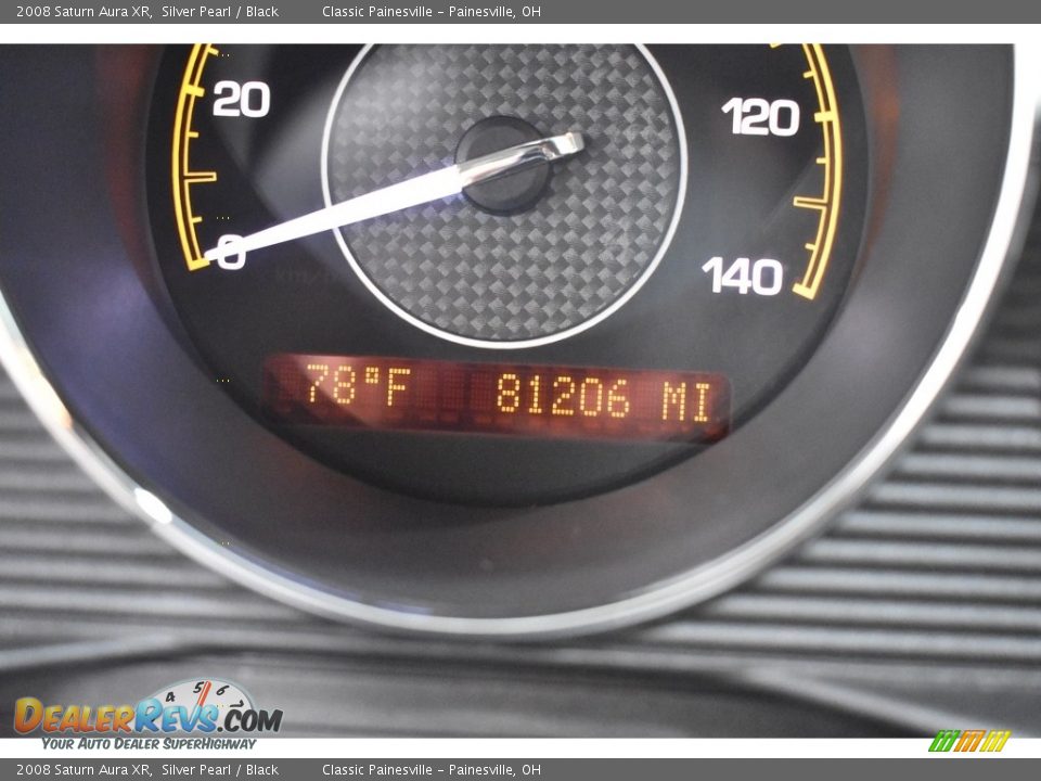 2008 Saturn Aura XR Silver Pearl / Black Photo #16