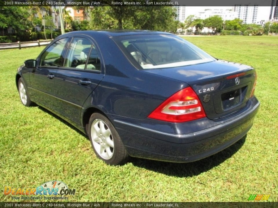 2003 Mercedes-Benz C 240 Sedan Midnight Blue / Ash Photo #5