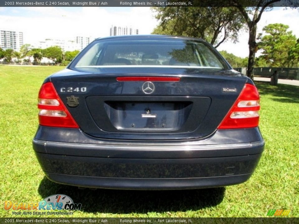 2003 Mercedes-Benz C 240 Sedan Midnight Blue / Ash Photo #7