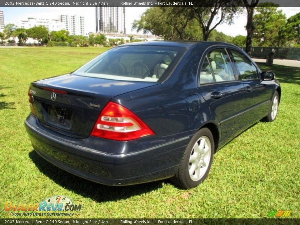2003 Mercedes-Benz C 240 Sedan Midnight Blue / Ash Photo #9