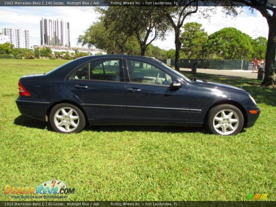 2003 Mercedes-Benz C 240 Sedan Midnight Blue / Ash Photo #11