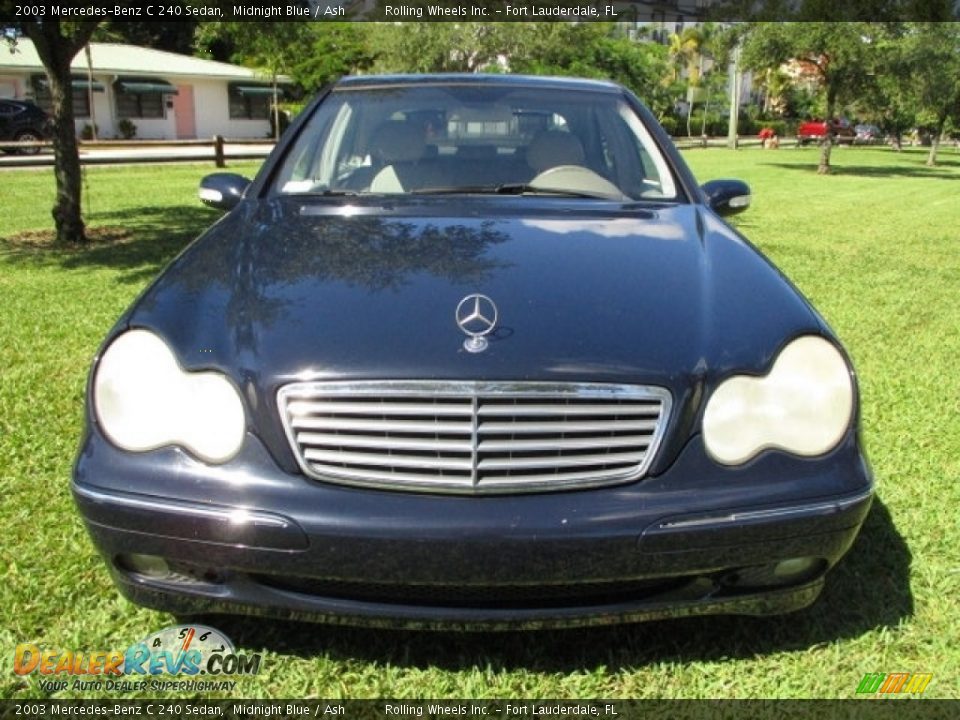 2003 Mercedes-Benz C 240 Sedan Midnight Blue / Ash Photo #15