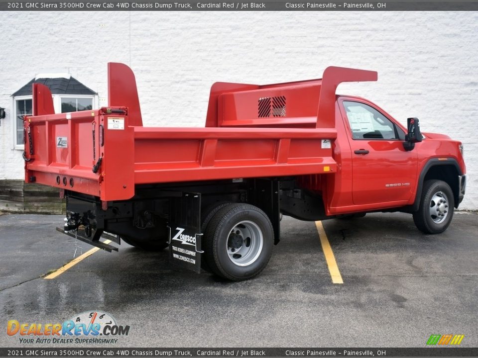 Cardinal Red 2021 GMC Sierra 3500HD Crew Cab 4WD Chassis Dump Truck Photo #2