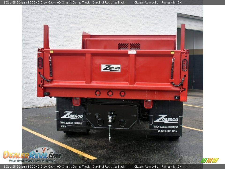 2021 GMC Sierra 3500HD Crew Cab 4WD Chassis Dump Truck Cardinal Red / Jet Black Photo #3