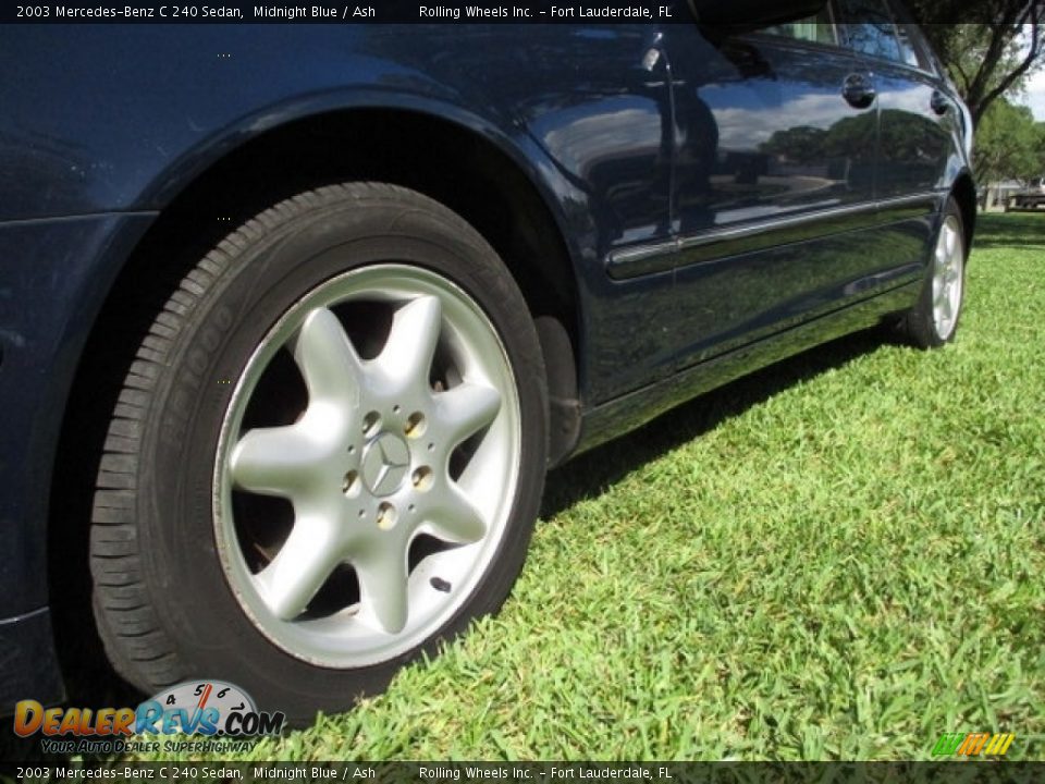 2003 Mercedes-Benz C 240 Sedan Midnight Blue / Ash Photo #21