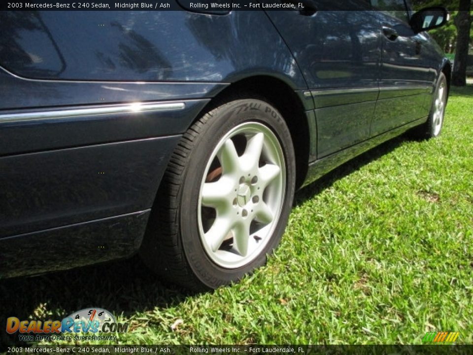 2003 Mercedes-Benz C 240 Sedan Midnight Blue / Ash Photo #24