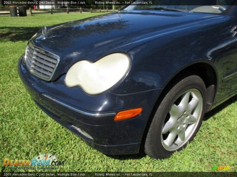 2003 Mercedes-Benz C 240 Sedan Midnight Blue / Ash Photo #27