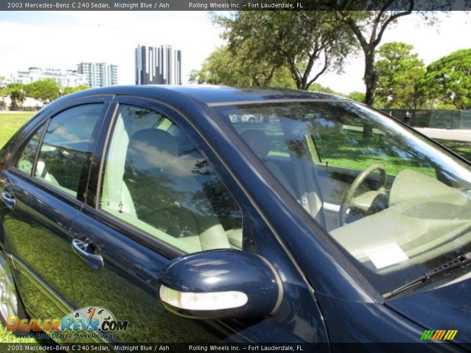 2003 Mercedes-Benz C 240 Sedan Midnight Blue / Ash Photo #31