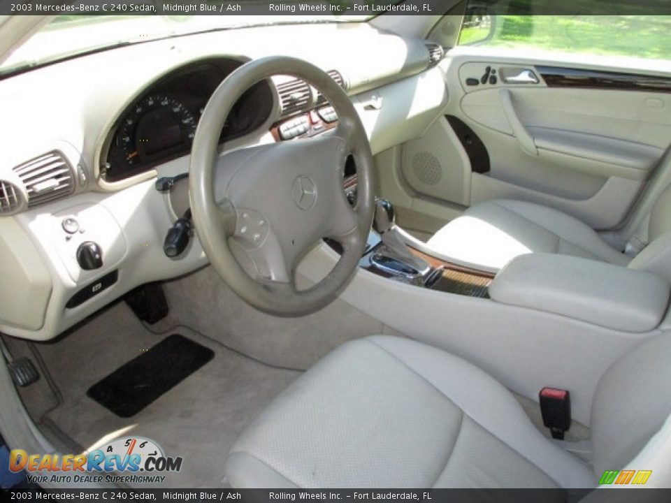 2003 Mercedes-Benz C 240 Sedan Midnight Blue / Ash Photo #32
