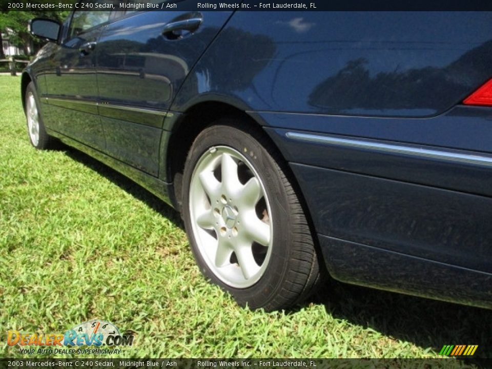 2003 Mercedes-Benz C 240 Sedan Midnight Blue / Ash Photo #34