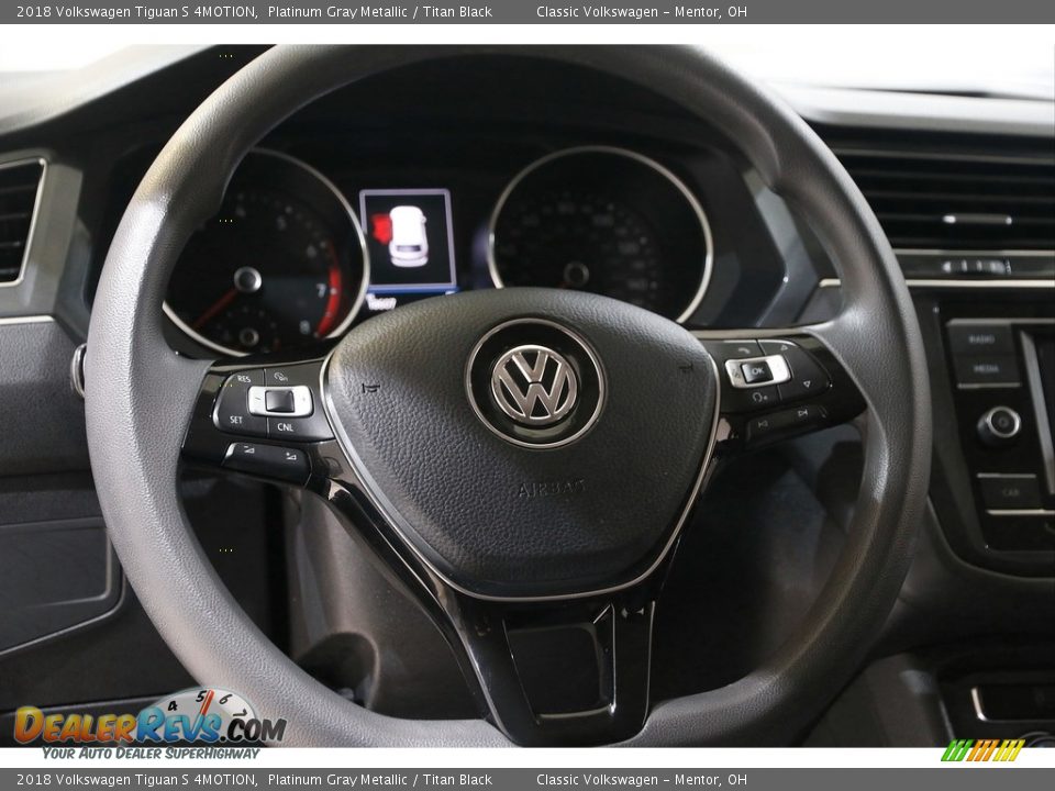 2018 Volkswagen Tiguan S 4MOTION Platinum Gray Metallic / Titan Black Photo #7