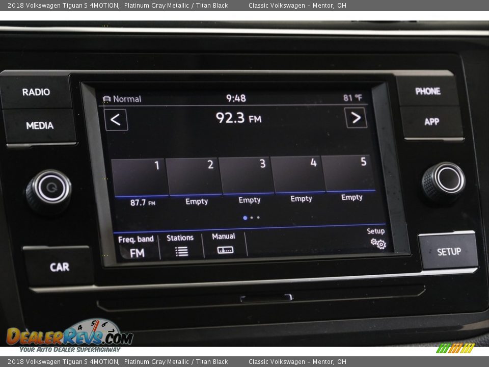 2018 Volkswagen Tiguan S 4MOTION Platinum Gray Metallic / Titan Black Photo #10