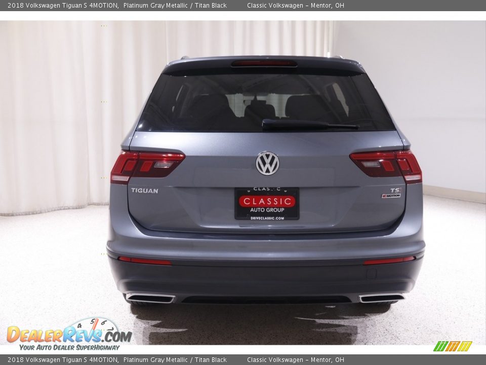 2018 Volkswagen Tiguan S 4MOTION Platinum Gray Metallic / Titan Black Photo #17