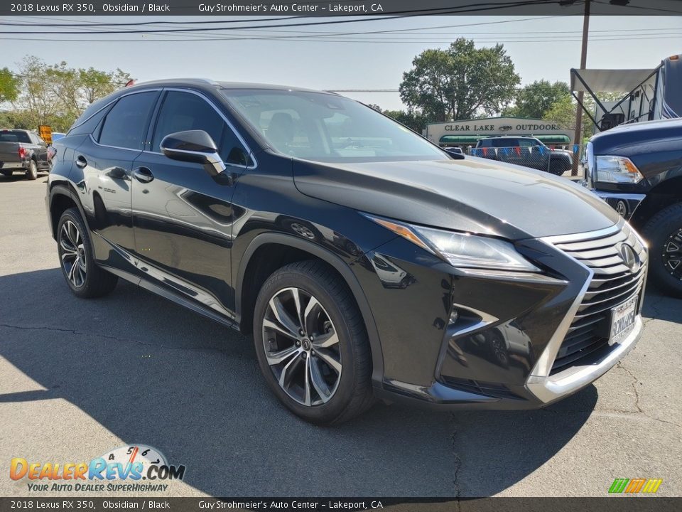 2018 Lexus RX 350 Obsidian / Black Photo #1