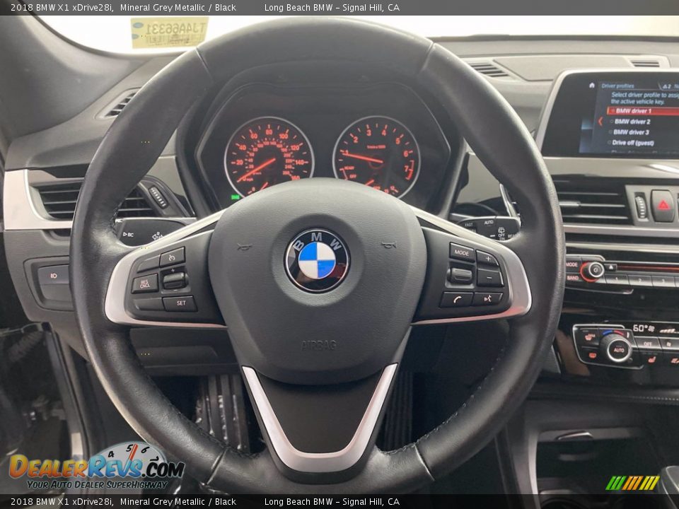 2018 BMW X1 xDrive28i Mineral Grey Metallic / Black Photo #18