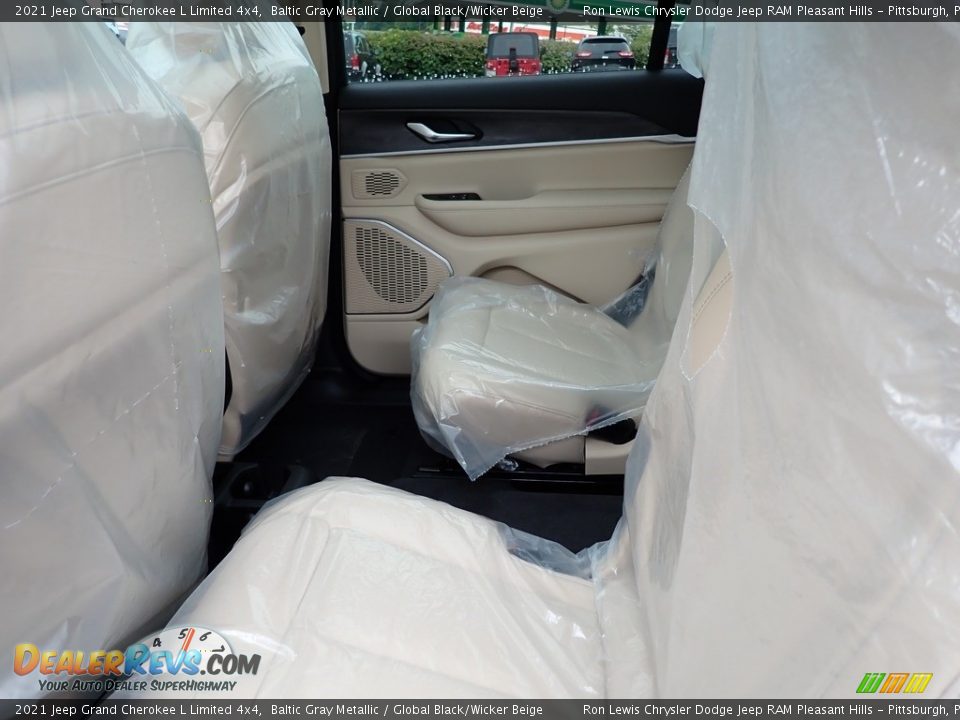 2021 Jeep Grand Cherokee L Limited 4x4 Baltic Gray Metallic / Global Black/Wicker Beige Photo #12