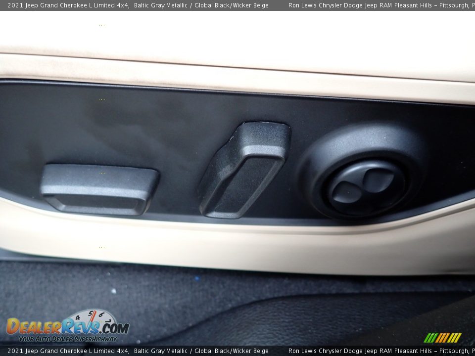 2021 Jeep Grand Cherokee L Limited 4x4 Baltic Gray Metallic / Global Black/Wicker Beige Photo #16