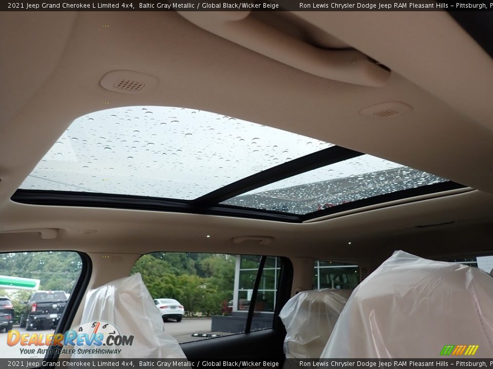 2021 Jeep Grand Cherokee L Limited 4x4 Baltic Gray Metallic / Global Black/Wicker Beige Photo #17