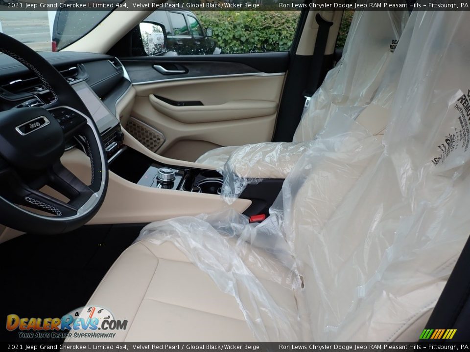 2021 Jeep Grand Cherokee L Limited 4x4 Velvet Red Pearl / Global Black/Wicker Beige Photo #11