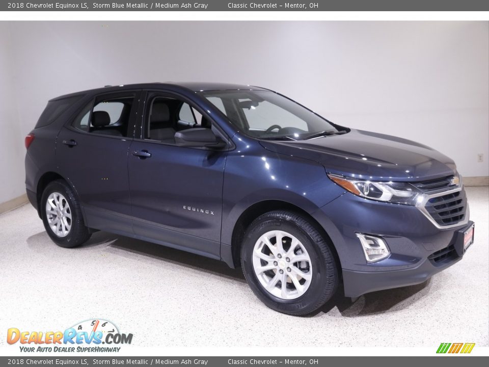 2018 Chevrolet Equinox LS Storm Blue Metallic / Medium Ash Gray Photo #1