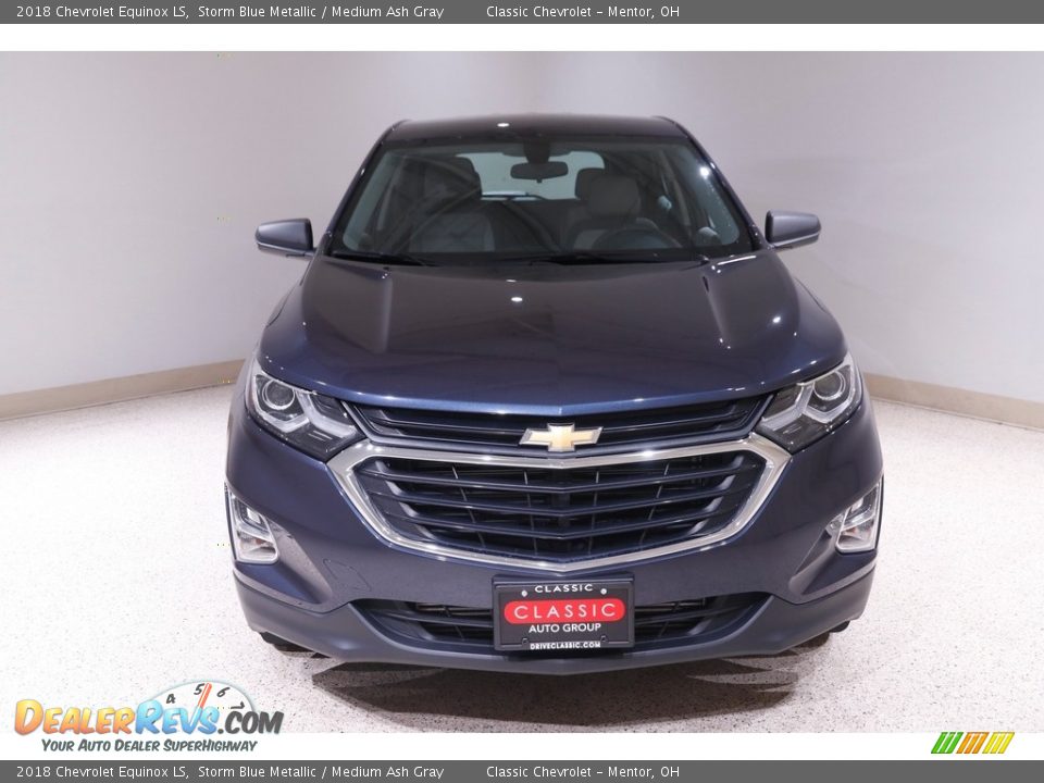 2018 Chevrolet Equinox LS Storm Blue Metallic / Medium Ash Gray Photo #2