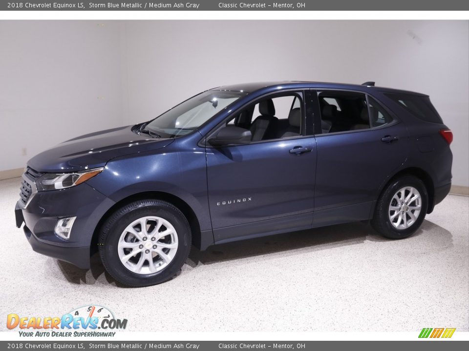 2018 Chevrolet Equinox LS Storm Blue Metallic / Medium Ash Gray Photo #3