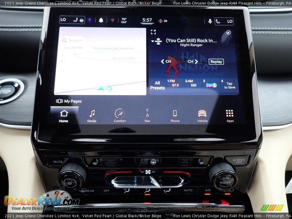 2021 Jeep Grand Cherokee L Limited 4x4 Velvet Red Pearl / Global Black/Wicker Beige Photo #20