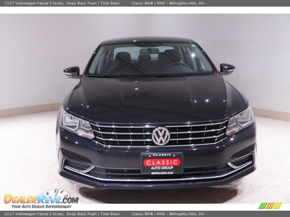 2017 Volkswagen Passat S Sedan Deep Black Pearl / Titan Black Photo #2