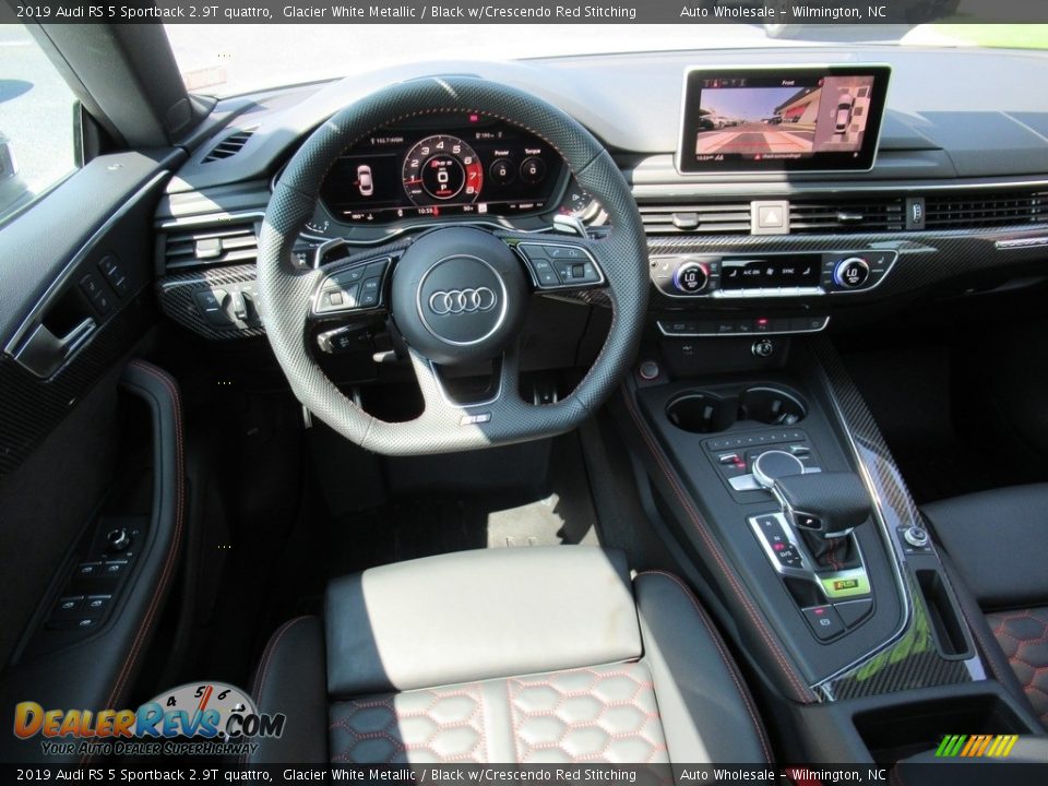 Black w/Crescendo Red Stitching Interior - 2019 Audi RS 5 Sportback 2.9T quattro Photo #15