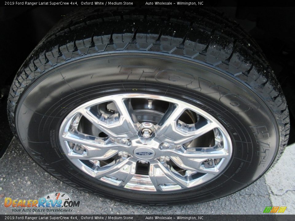 2019 Ford Ranger Lariat SuperCrew 4x4 Oxford White / Medium Stone Photo #7
