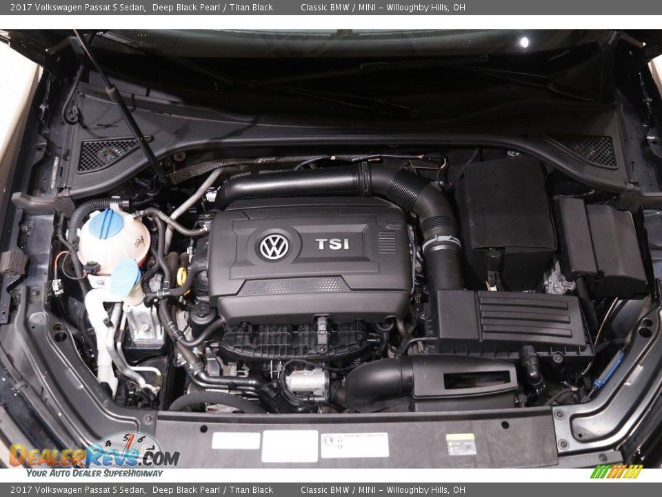 2017 Volkswagen Passat S Sedan Deep Black Pearl / Titan Black Photo #17