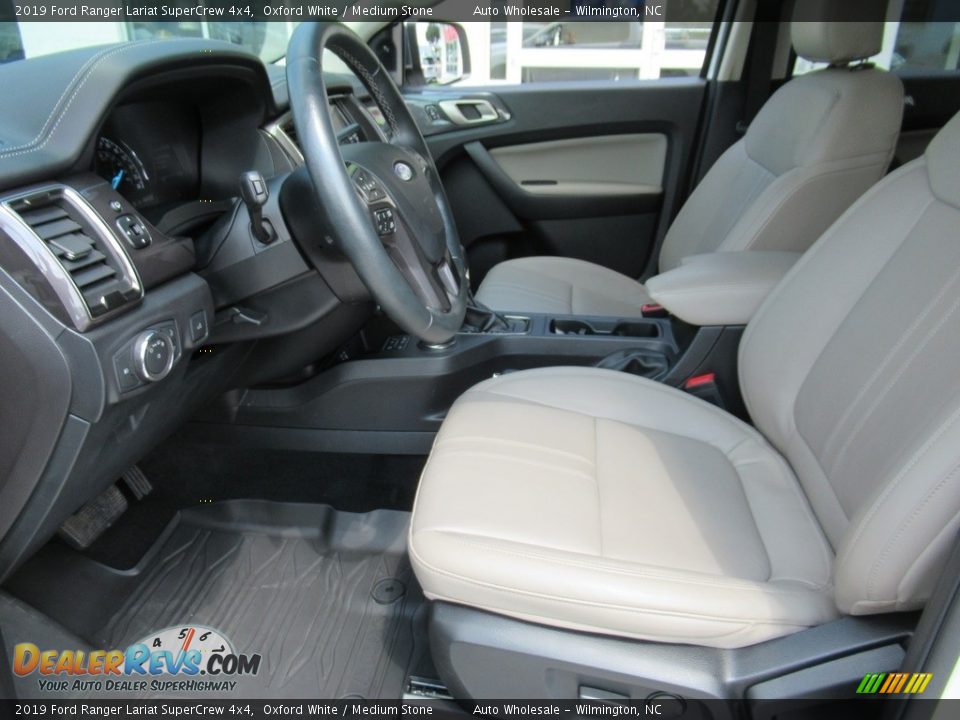 2019 Ford Ranger Lariat SuperCrew 4x4 Oxford White / Medium Stone Photo #11