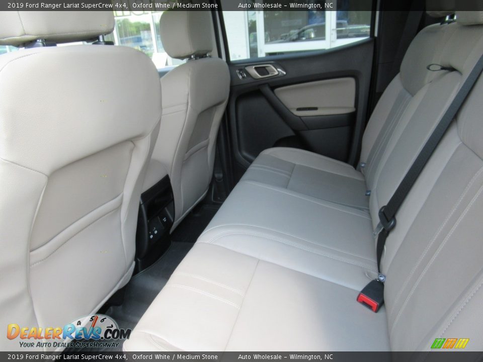 2019 Ford Ranger Lariat SuperCrew 4x4 Oxford White / Medium Stone Photo #12