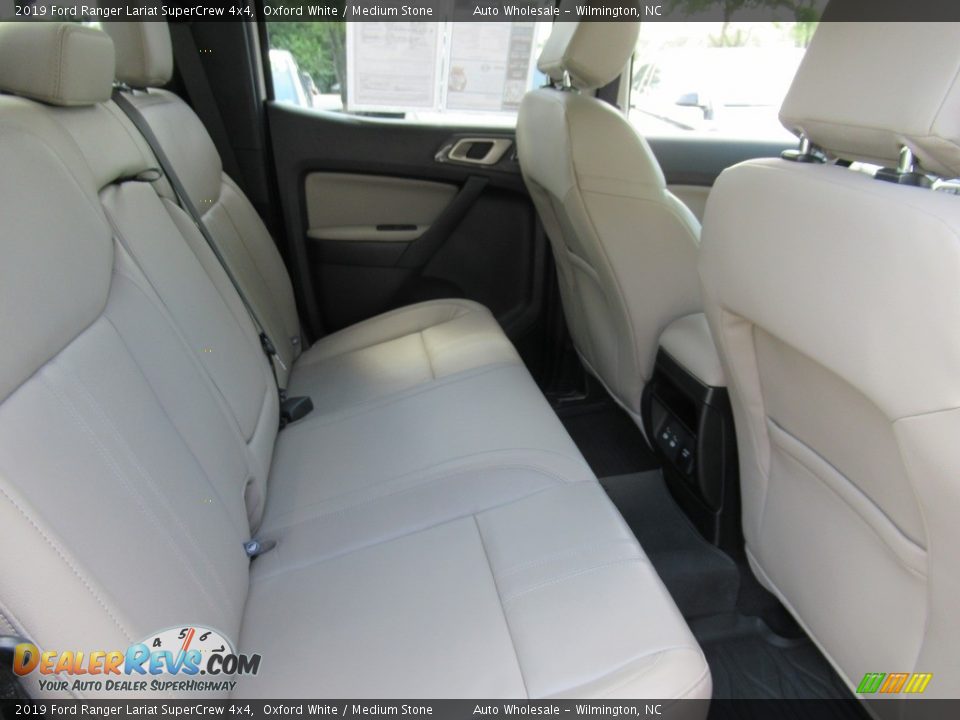 2019 Ford Ranger Lariat SuperCrew 4x4 Oxford White / Medium Stone Photo #14