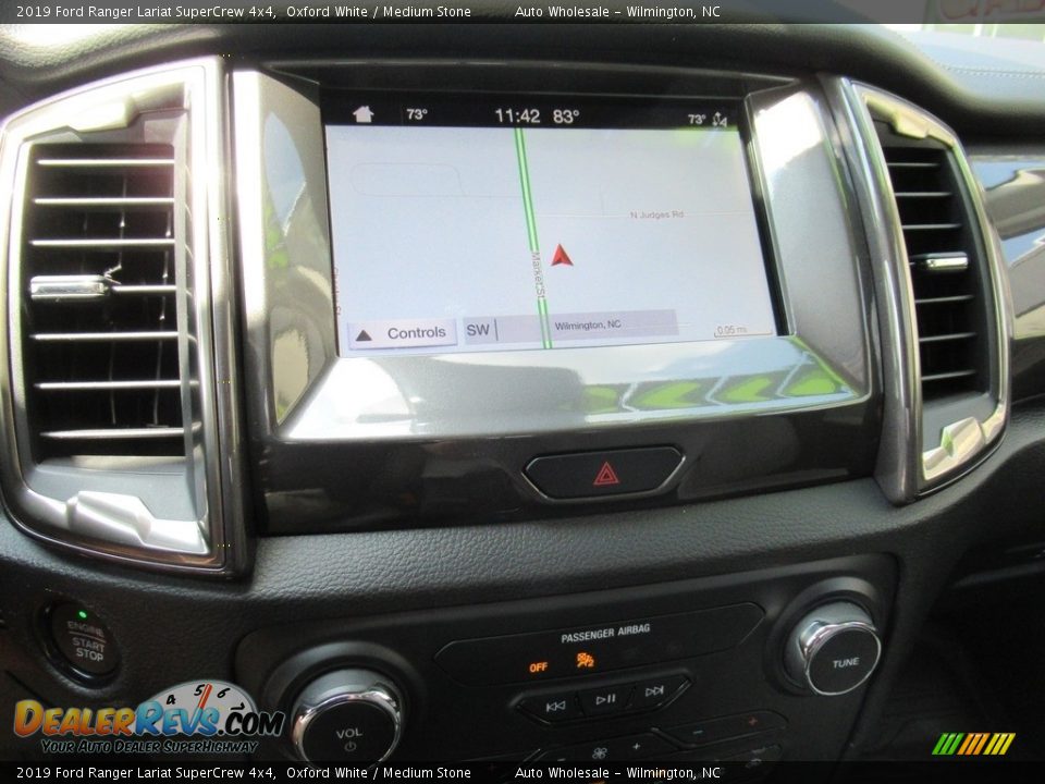 2019 Ford Ranger Lariat SuperCrew 4x4 Oxford White / Medium Stone Photo #17