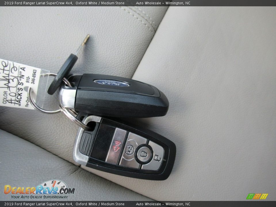 2019 Ford Ranger Lariat SuperCrew 4x4 Oxford White / Medium Stone Photo #20