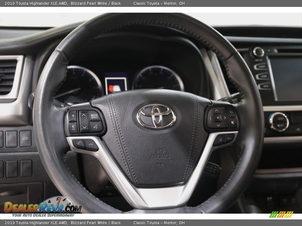 2019 Toyota Highlander XLE AWD Blizzard Pearl White / Black Photo #7